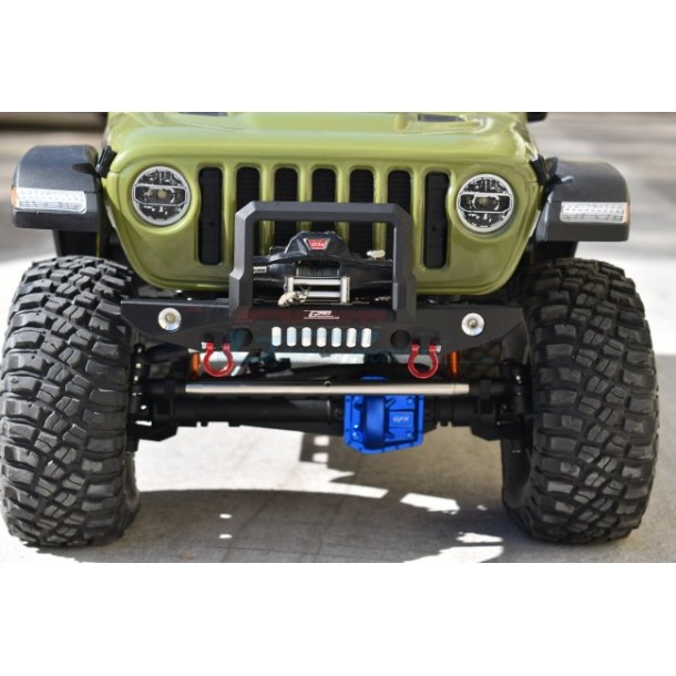 ALUMINIUM FRONT BUMPER WITH D-RINGS--SCX6330F