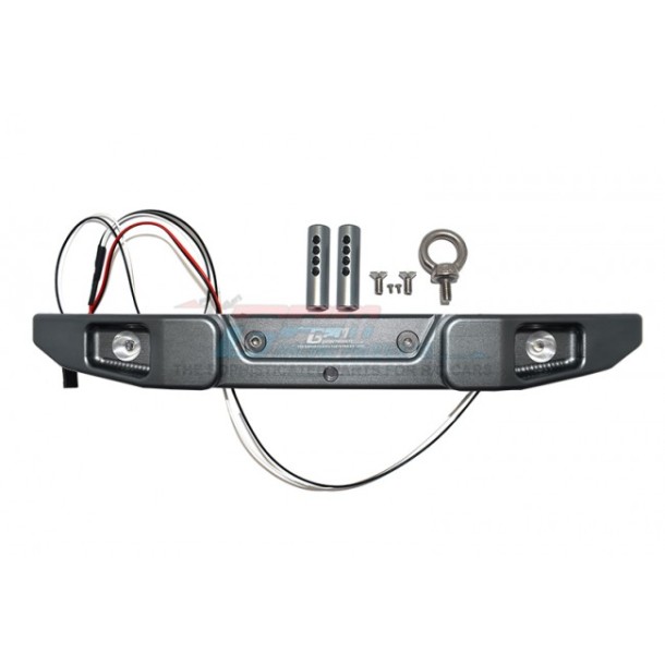 ALUMINUM REAR BUMPER WITH HOOK & 5MM LED LIGHT--SCX6330R