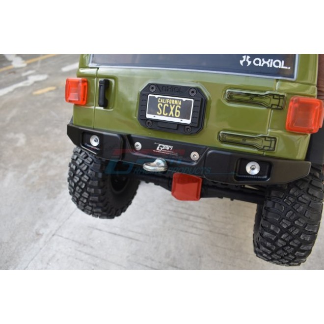 ALUMINUM REAR BUMPER WITH HOOK & 5MM LED LIGHT--SCX6330R