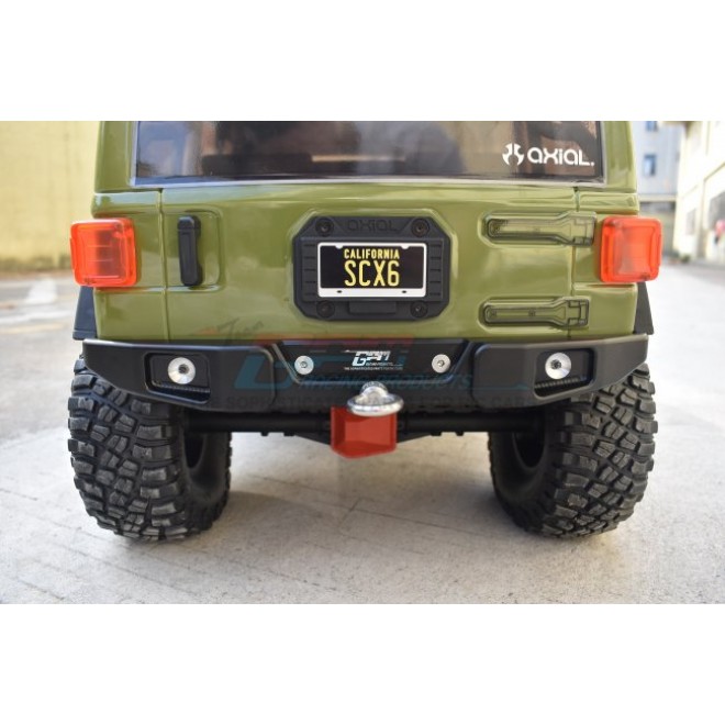 ALUMINUM REAR BUMPER WITH HOOK & 5MM LED LIGHT--SCX6330R