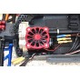 ALUMINUM MOTOR HEATSINK WITH COOLING FAN--MAKS018FAN