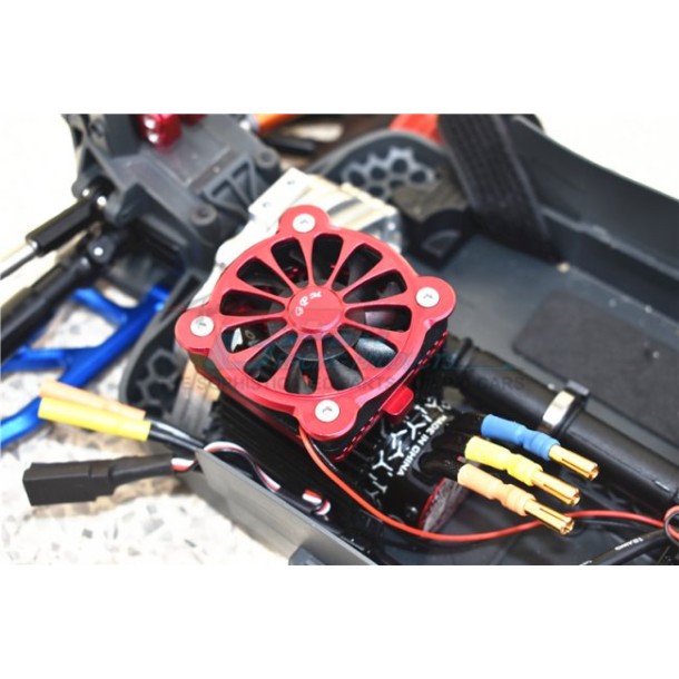 ALUMINUM MOTOR HEATSINK WITH COOLING FAN--MAKS018FAN