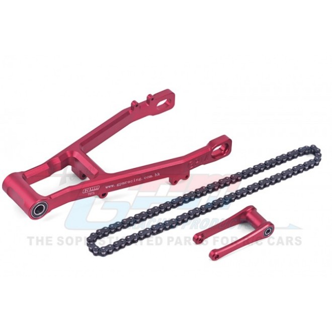 ALUMINUM 7075 EXTEND SWING ARM(+30MM)+PULL ROD+CHAIN--MX3057