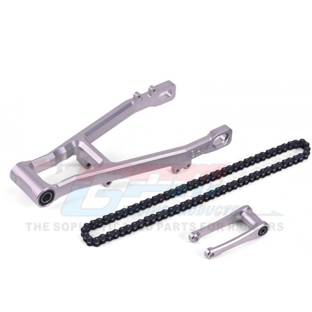 ALUMINUM 7075 EXTEND SWING ARM(+30MM)+PULL ROD+CHAIN--MX3057