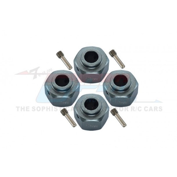 ALUMINUM WHEEL HEX ADAPTERS +3MM--SCX3010/+3M