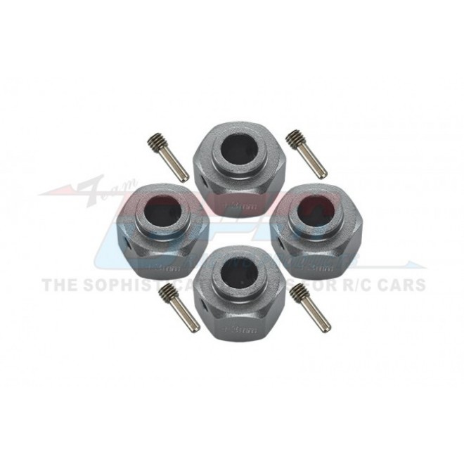 ALUMINUM WHEEL HEX ADAPTERS +3MM--SCX3010/+3M