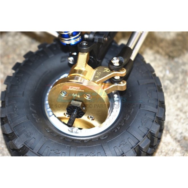 BRASS OUTER PORTAL DRIVE HOUSING (FRONT OR REAR)"HEAVY EDITION"--SCX3021AX