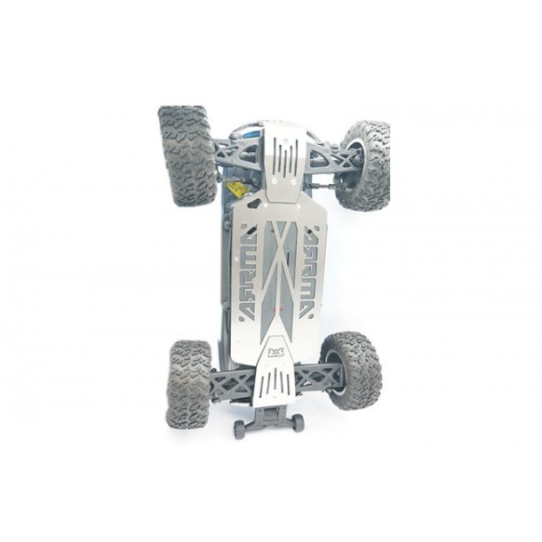 STAINLESS STEEL SKID PLATES FOR FRONT, CENTER, REAR CHASSIS (HOLLOW VERSION)--MABZSP1B