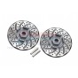 ALUMINUM +2MM HEX WITH BRAKE DISK WITH SILVER LINING-4PC SET--RUS4010DX+2