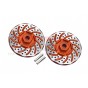 ALUMINUM +2MM HEX WITH BRAKE DISK WITH SILVER LINING-4PC SET--RUS4010DX+2