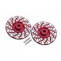 ALUMINUM +2MM HEX WITH BRAKE DISK WITH SILVER LINING-4PC SET--RUS4010DX+2