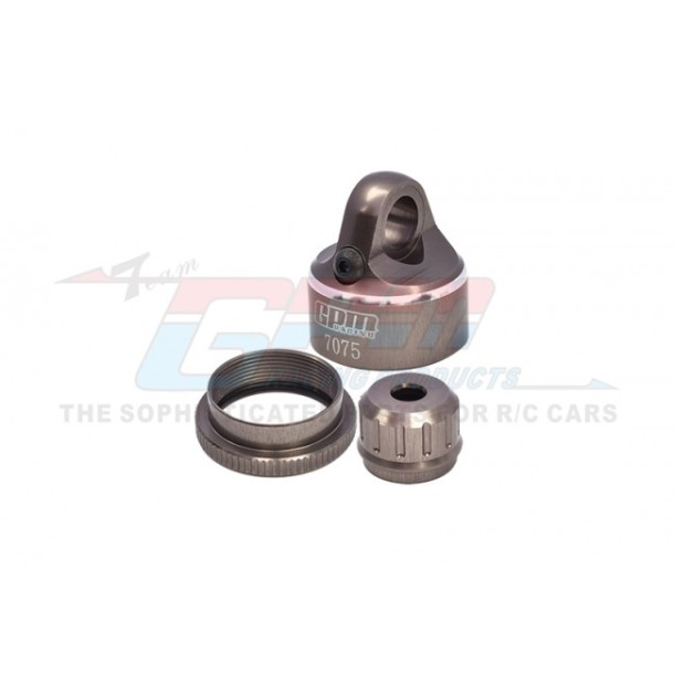 ALUMINUM 7075-T6 SHOCK CAP SET--MXDP/CAP