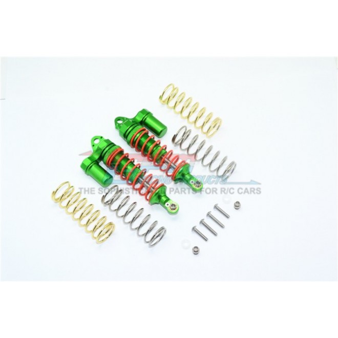 ALUMINUM FRONT ADJUSTABLE L-SHAPE PIGGY BACK SHOCKS 87MM -14PC SET--RUS4087F/L