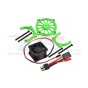 ALUMINUM MOTOR HEATSINK WITH COOLING FAN -9PC SET--ER2018FAN