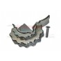 ALUMINUM CENTER MAIN GEAR COVER W. HEAT SINK FINS-2PC SET--ER2038GCA