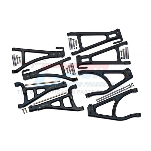 ALUMINUM FULL SUSPENSION ARM SET (FRONT+REAR & UPPER+LOWER)--ER24567