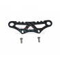 CARBON FIBER FRONT BUMPER FIXING PLATE - 3PC SET--FTA8331F