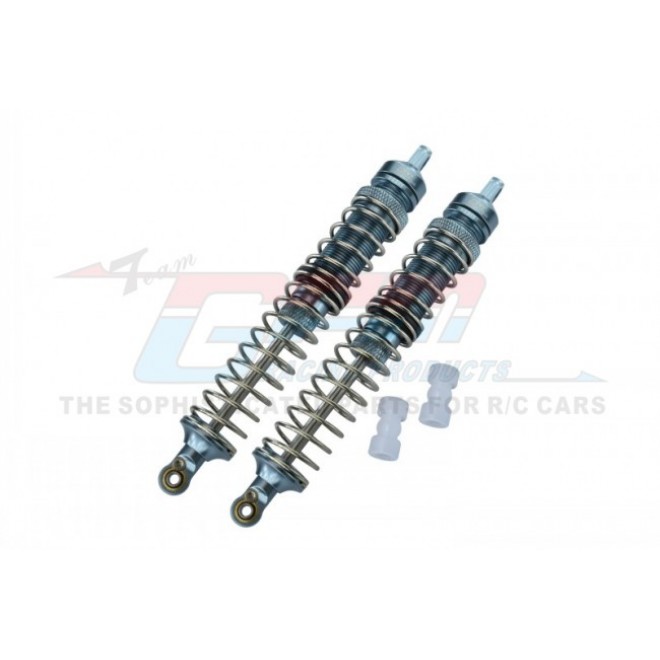 ALUMINUM FRONT/REAR ADJUSTABLE SPRING DAMPERS (130MM)--LMT130F/R