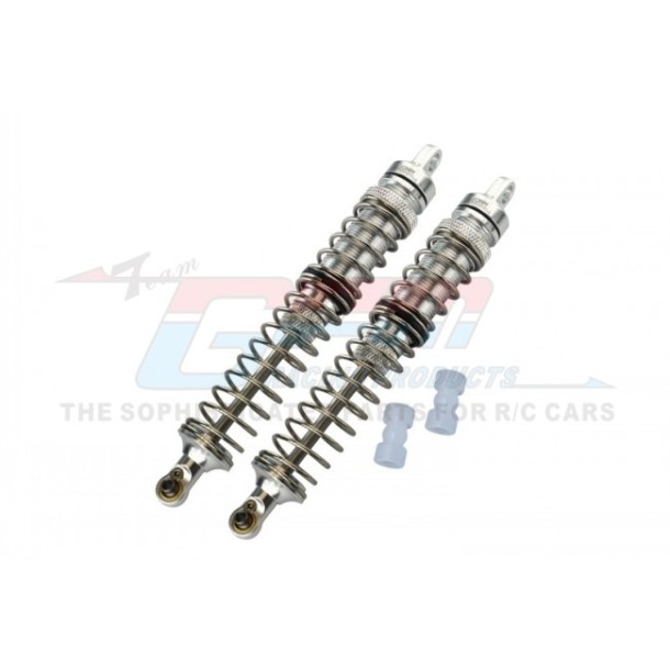 ALUMINUM FRONT/REAR ADJUSTABLE SPRING DAMPERS (130MM)--LMT130F/R